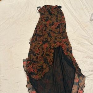 Urban outfitters strapless high low dress